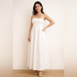 Zara Elegant White Maxi Dress